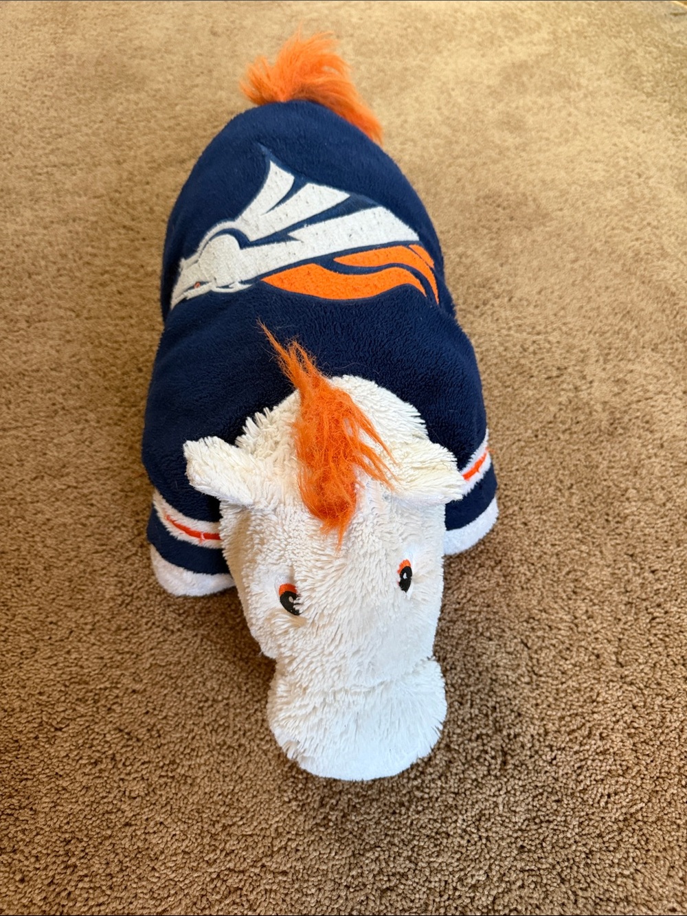 My Pillow Pets Denver Broncos Themed Horse Stuffed Animal